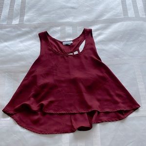 Maroon top